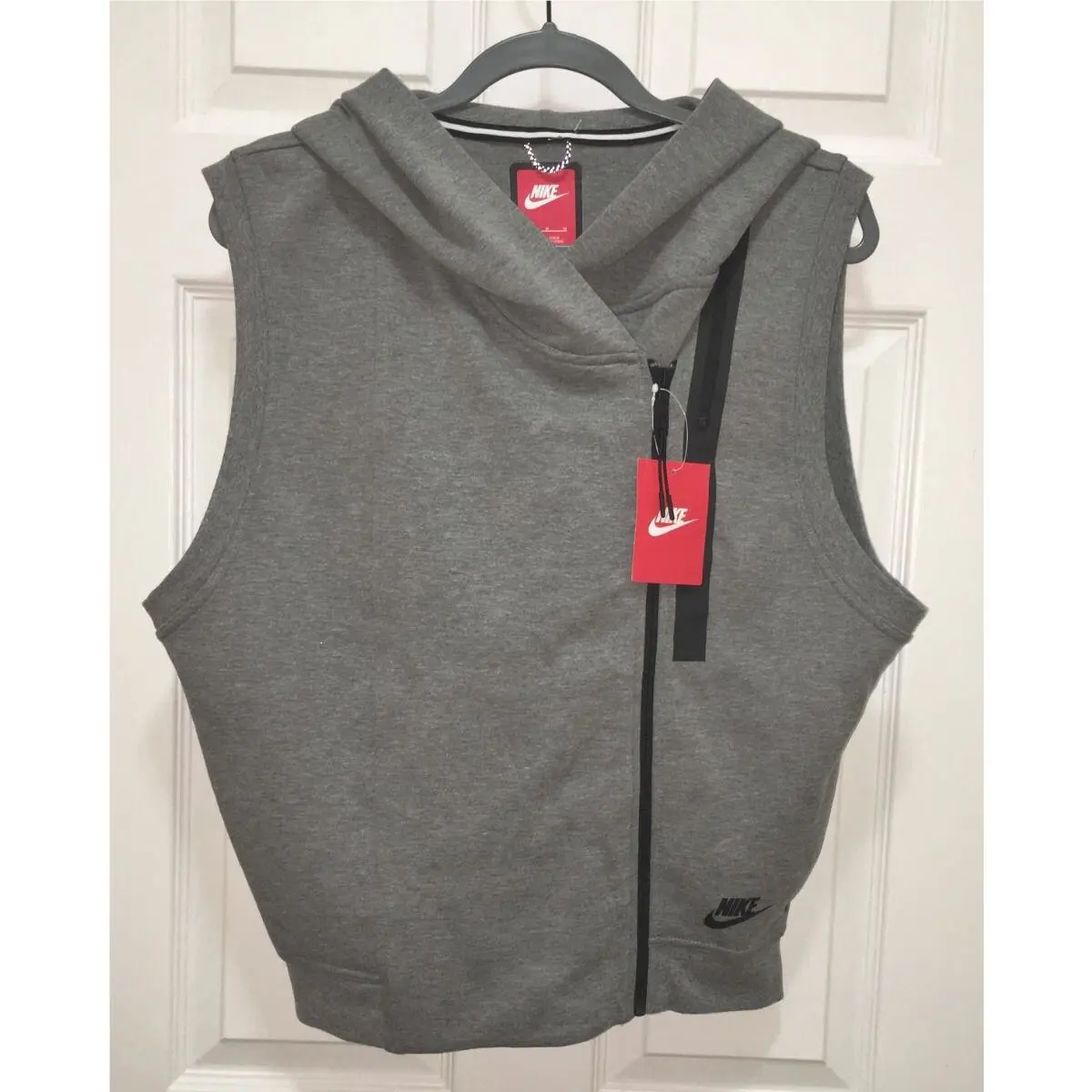 Nike clothing - NIKE Tech Fleece Oversize Hoodie Vest - 689067 - Gray 4