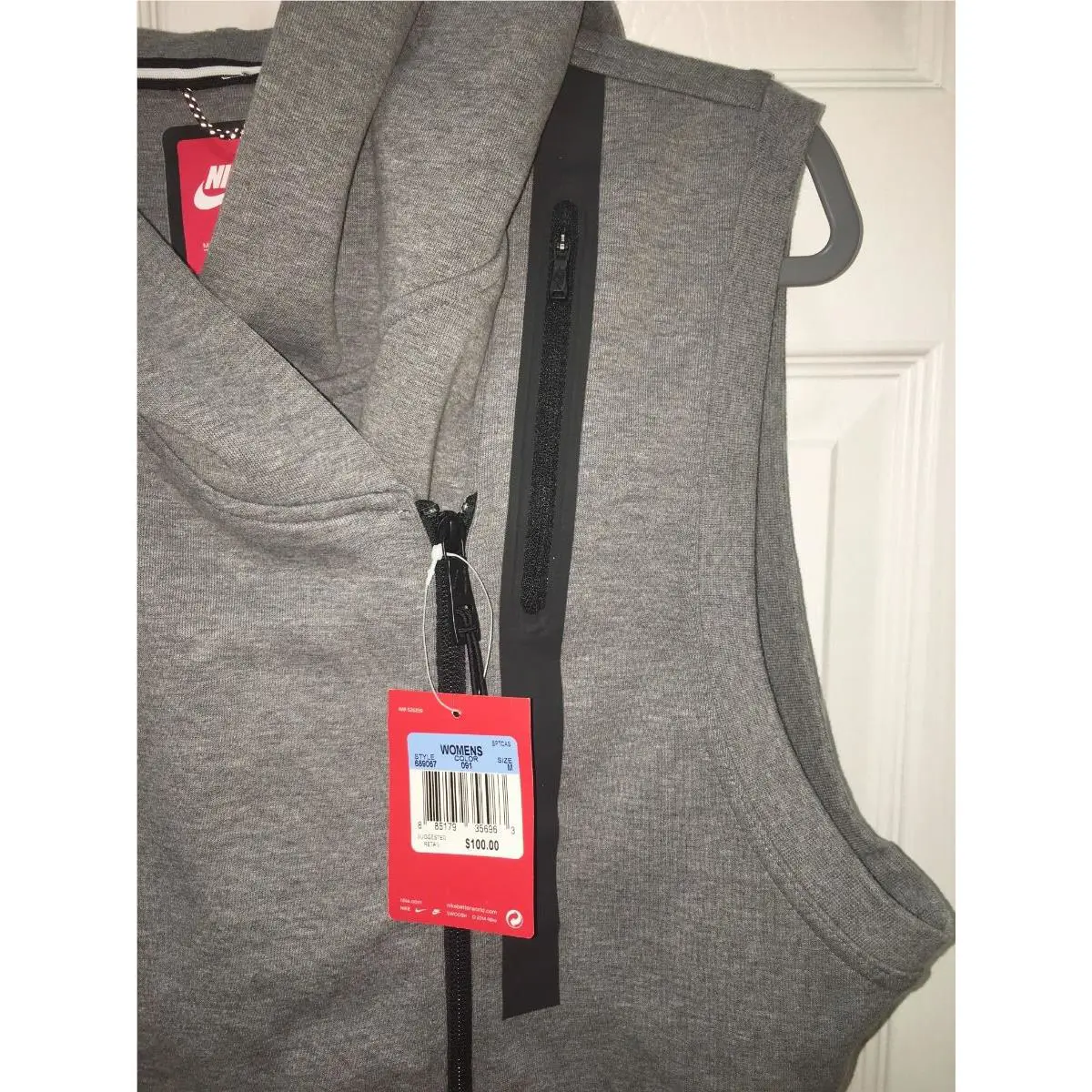 Nike clothing - NIKE Tech Fleece Oversize Hoodie Vest - 689067 - Gray 5
