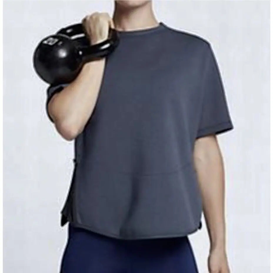 Nike clothing - NIKE Dry Therma Flex S/S Loose Training Top - 860211 - Blue 7