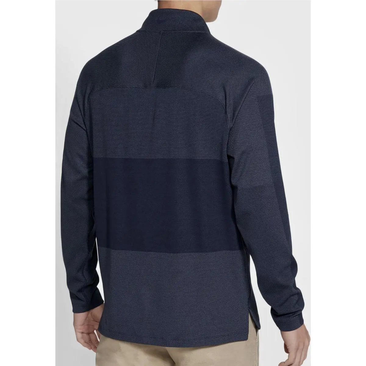 Nike clothing - NIKE Dri Fit Vapor 1/2 Zip Golf Pullover Obsidian Blue L/S Shirt - CU9828 - Blue 9