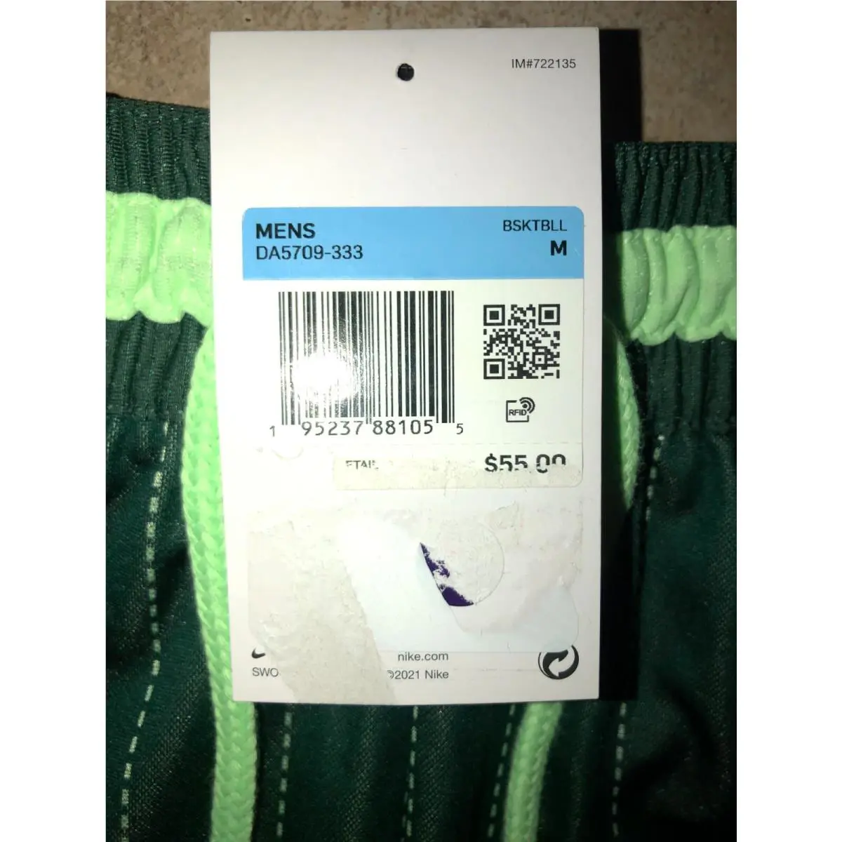Nike clothing - DA5709-333 - DA5709-333 DA5709 - Green 1