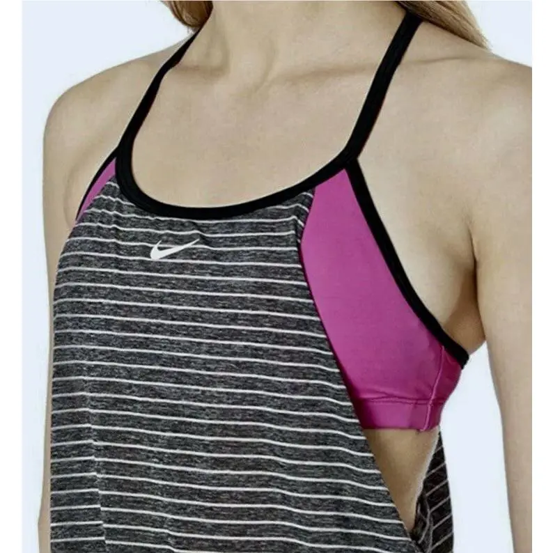 Nike clothing - NIKE Layered Heather Tankini - Layered Heather Tankini - NESS9378 - Gray 0