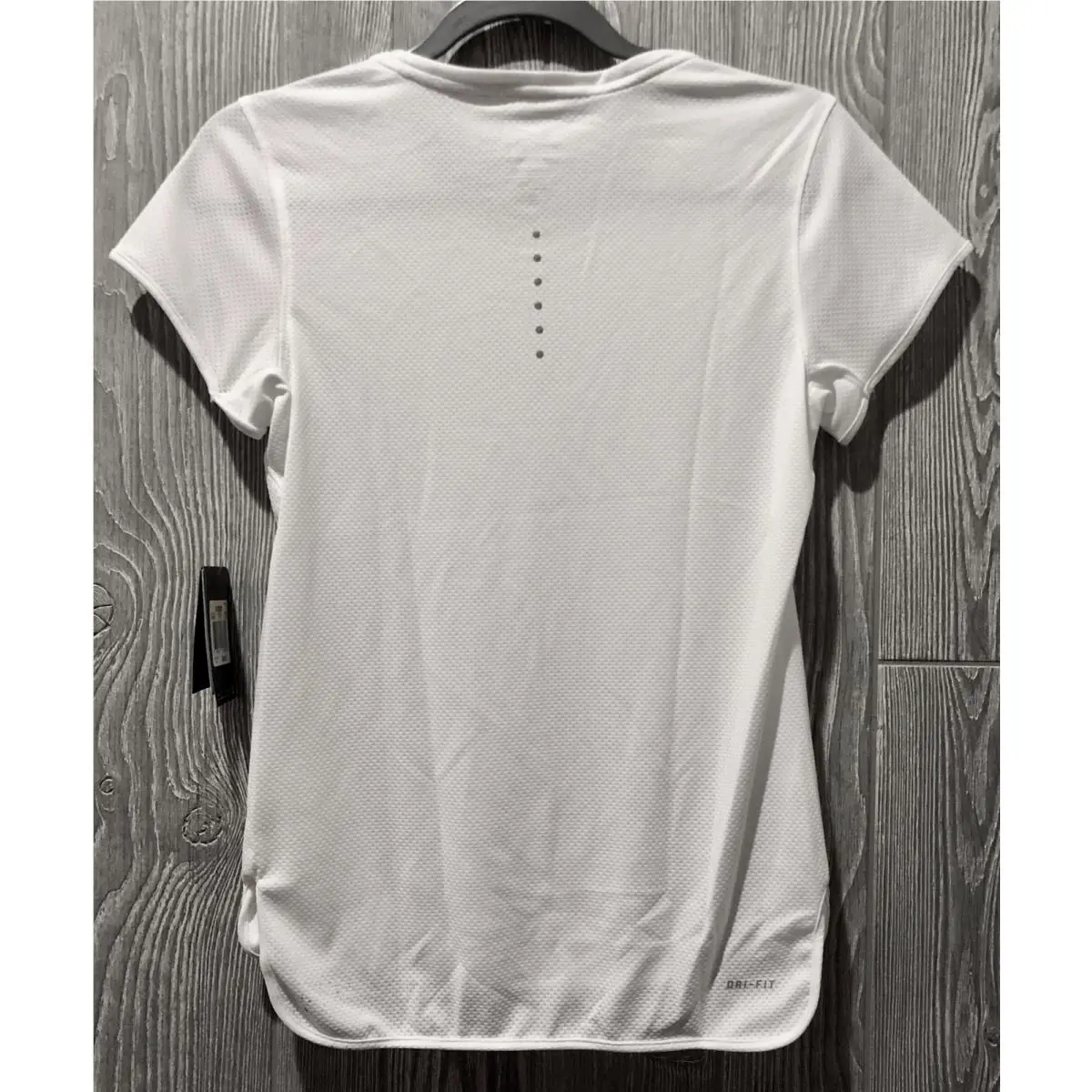 Nike clothing - NIKE Aeroreact Running Reflective Short Sleeve Shirt Top Training - 719560 - White 2