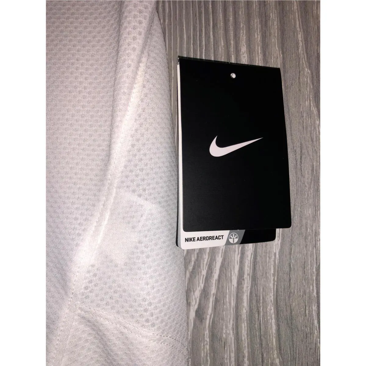 Nike clothing - NIKE Aeroreact Running Reflective Short Sleeve Shirt Top Training - 719560 - White 5