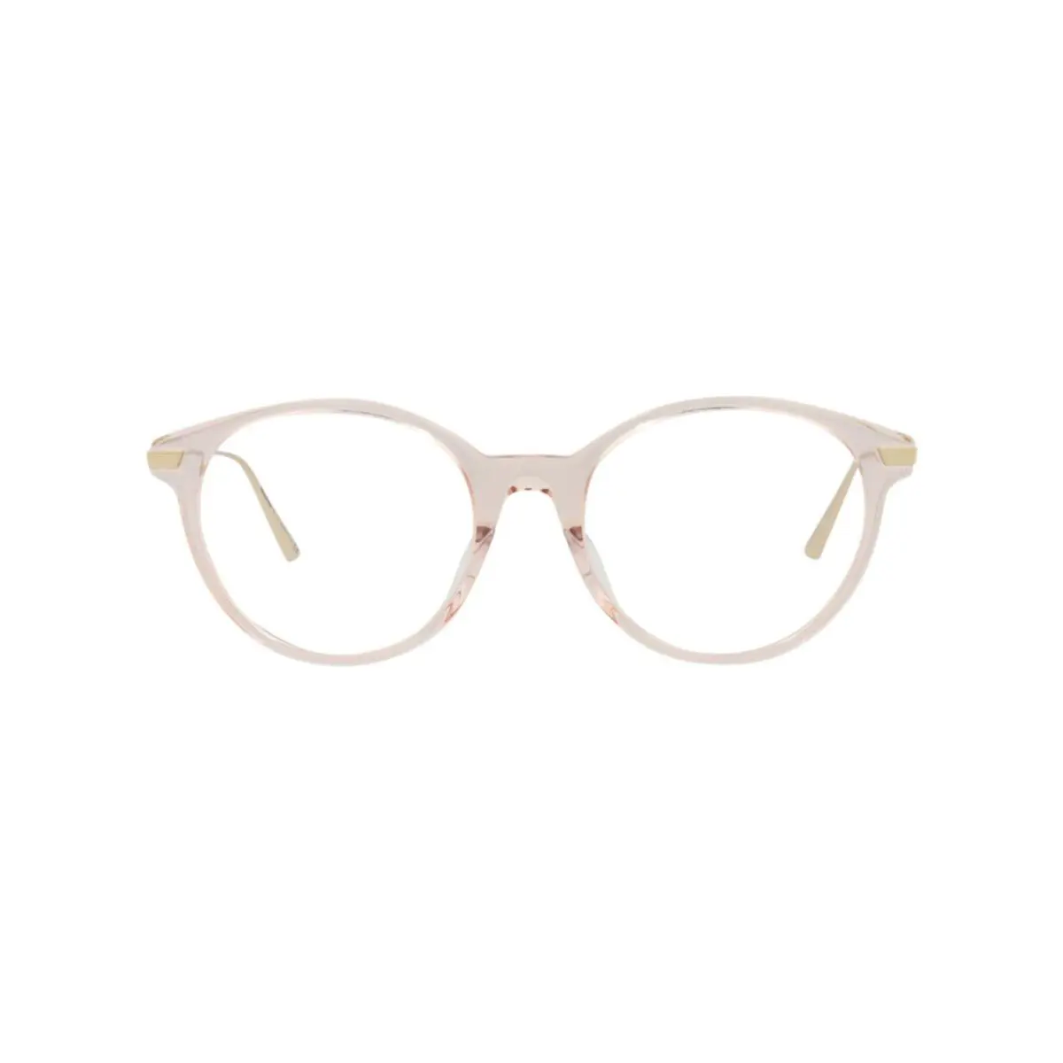 Womens Round/oval Pink Gold Transparent Fashion Designer Eyewear by Dior