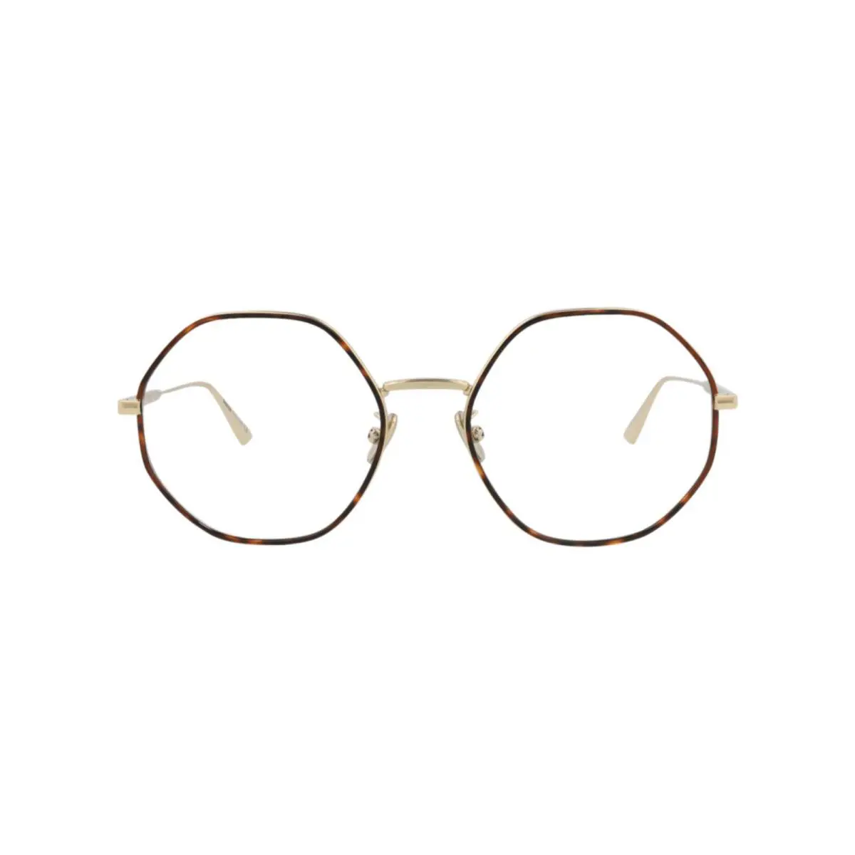Womens Round/oval Gold Gold Transparent Fashion Designer Eyewear by Dior