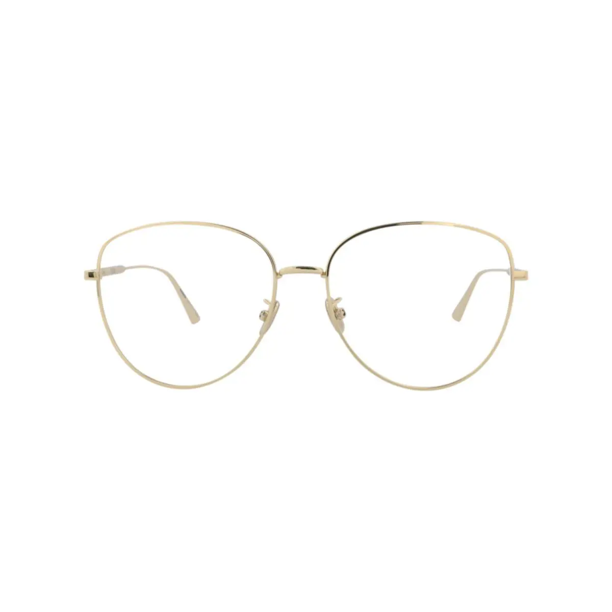 Womens Round/oval Gold Gold Transparent Fashion Designer Eyewear by Dior