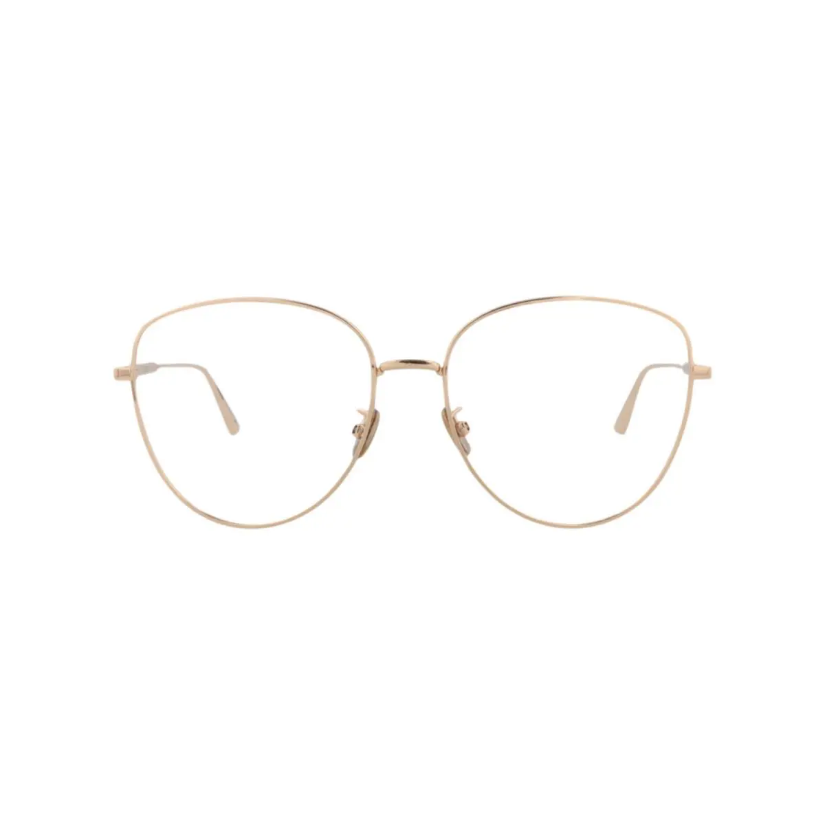 Womens Round/oval Gold Gold Transparent Fashion Designer Eyewear by Dior