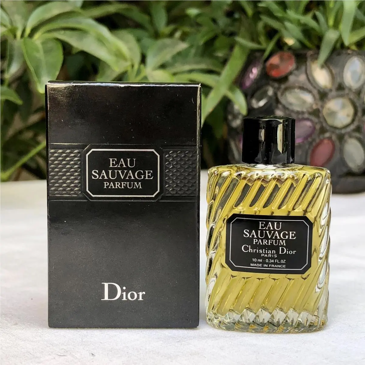 Eau Sauvage Dior Full Strength Parfum .34oz 10ml Mini Travel-size Cologne