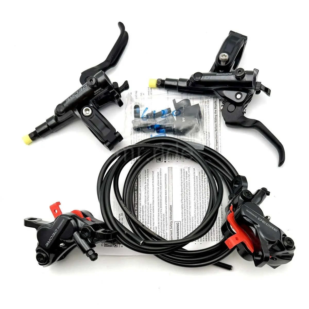 Shimano Deore BR-M6120 BL-M6100 Hydraulic Disc Brake J-ket Set 1000+1700mm F+r