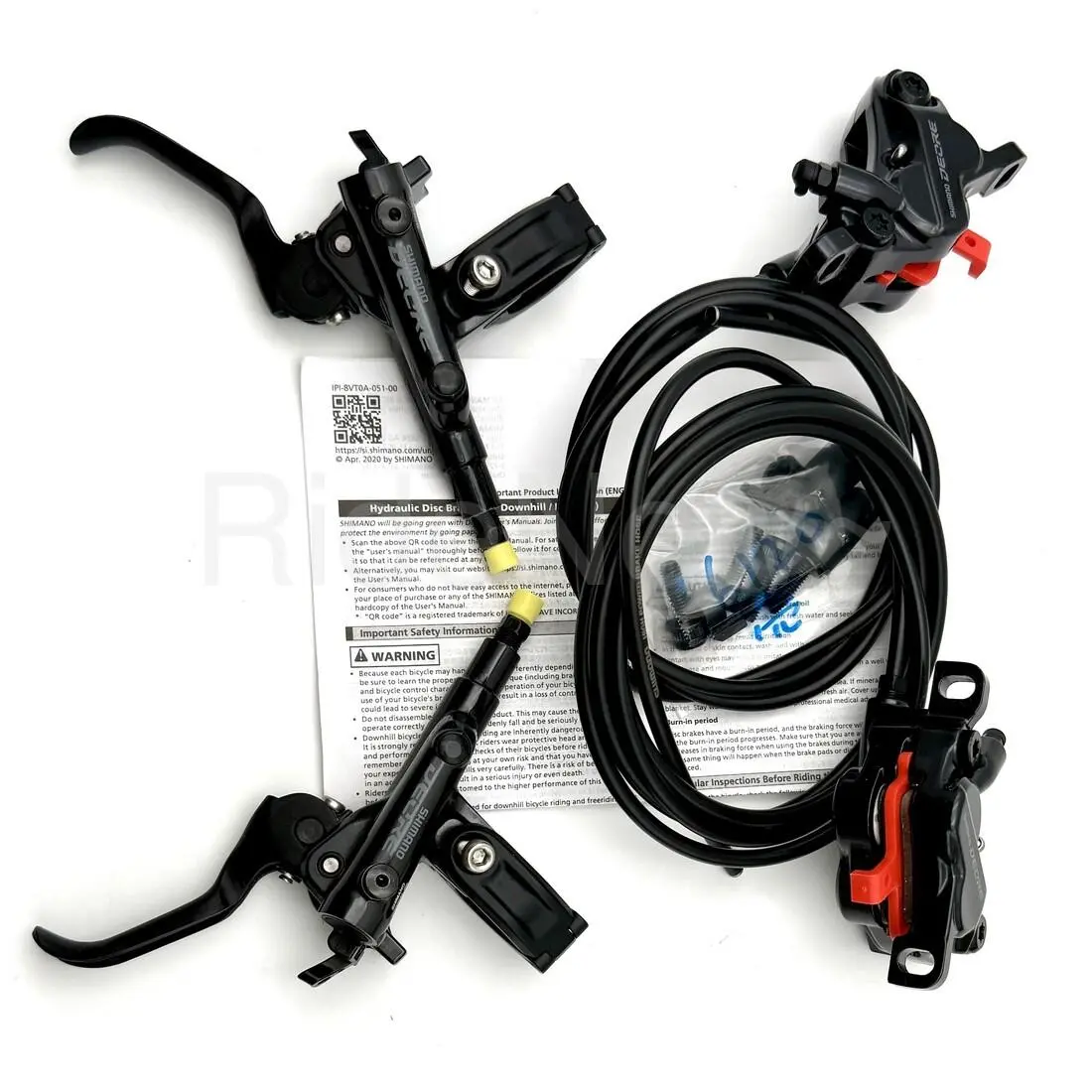 Shimano Deore F+r Hydraulic Disc Brake J-ket Set 1000+1700mm BR-M6120+BL-M6100