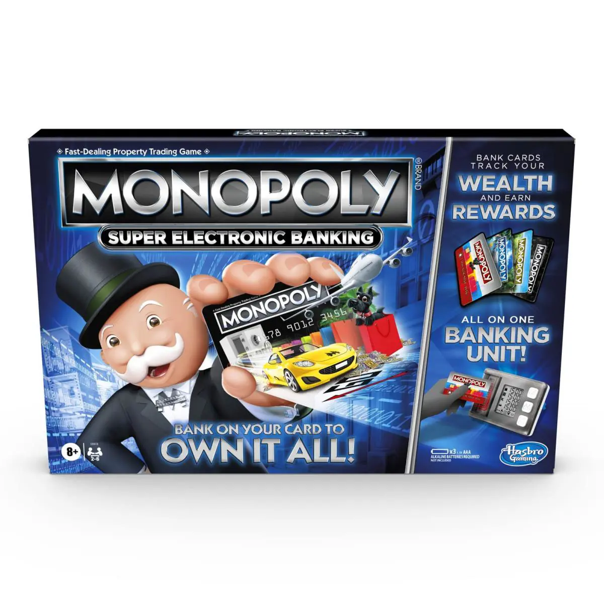 Monopoly Super Electronic Banking Board Game Family Fun Rewards Trading Game
