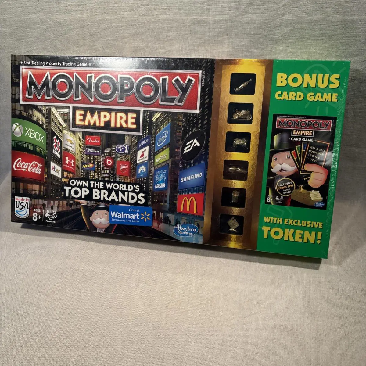 Monopoly Empire Top Brands Board Bonus Card Game Exclusive Cruise Ship Token