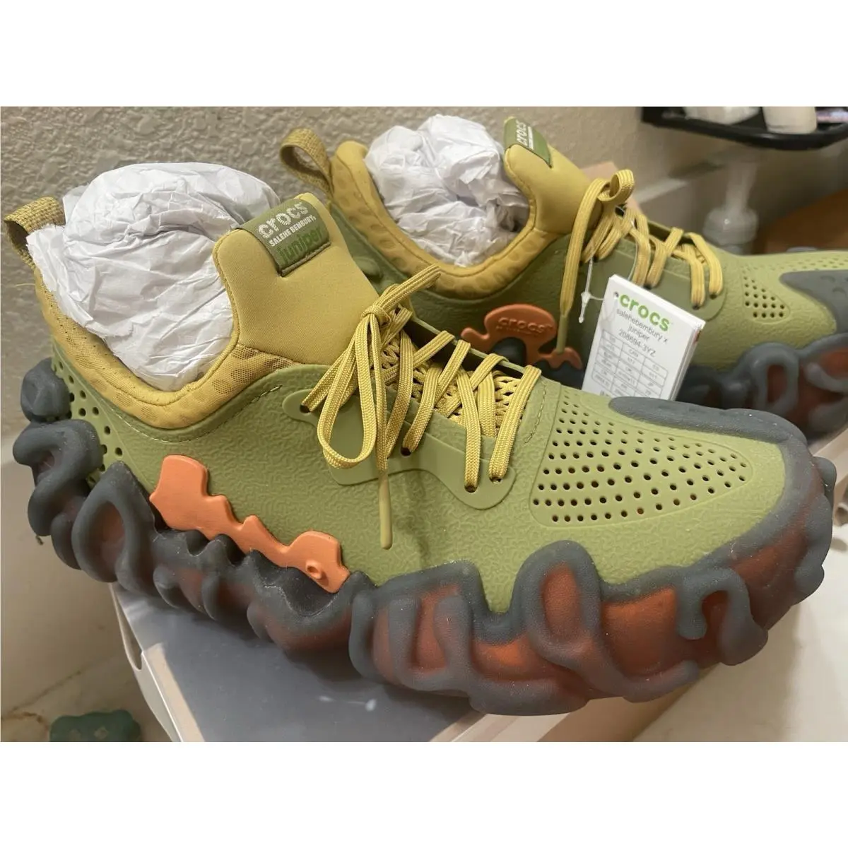 Crocs shoes - Crocs Pollex Juniper - Pollex Juniper - 208694-3YZ - Green 1