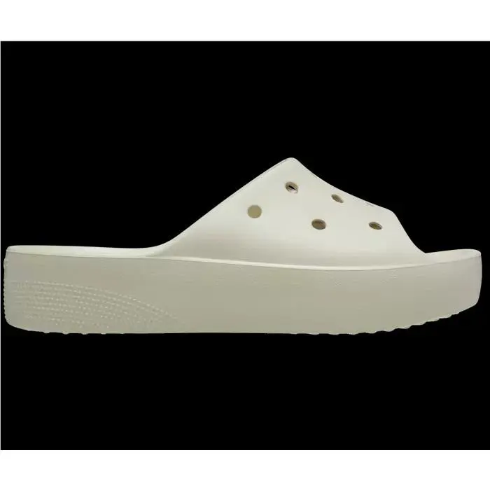 Crocs Sandals Classic Platform Slide - Bone / Beige- US Size 7