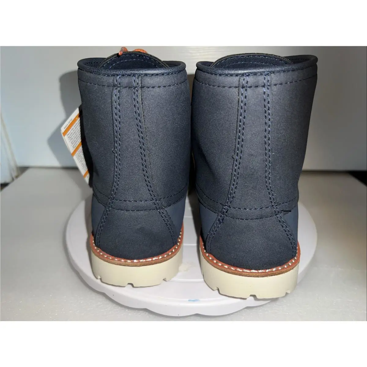 Crocs shoes - Crocs Cobbler 2.0 Lace Up Boots - Navy/Stucco 2