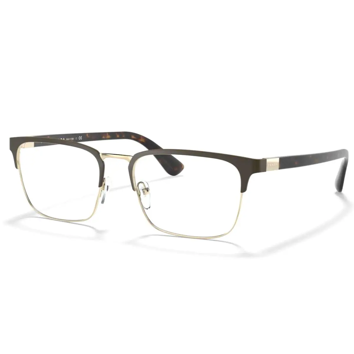 Prada Reading Glasses Vpr 54T 01U-1O1 55-19 Brown Gold Tortoise Frames 8/2