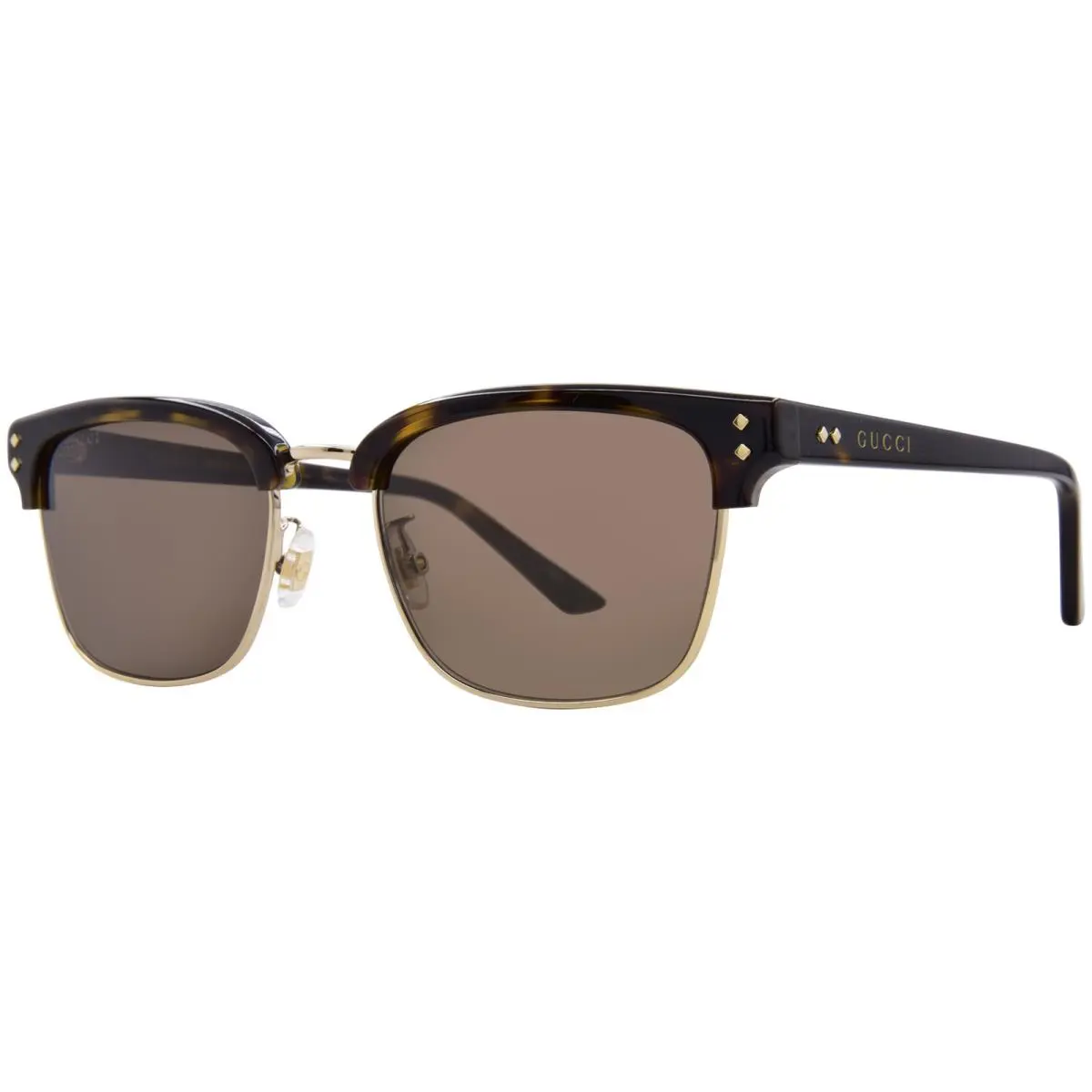 Gucci GG1897SK 002 Sunglasses Men`s Havana/brown Rectangle Shape 54mm - Frame: Havana, Lens: Brown