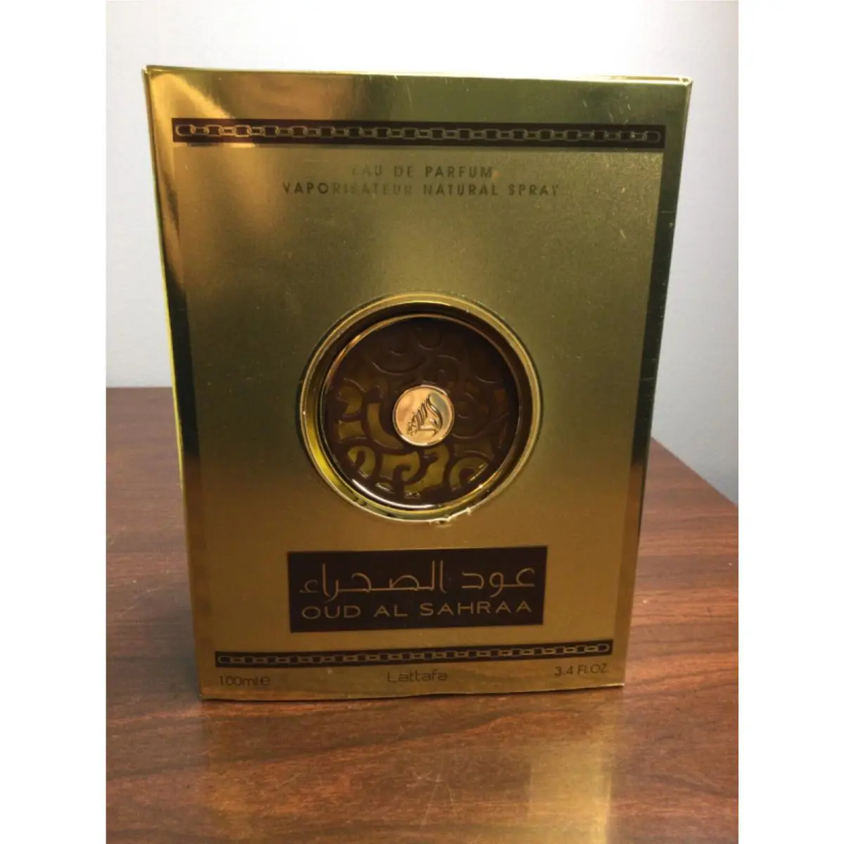 Lattafa Oud Al Sahraa Eau De Parfum - Natural Spray 3.4oz
