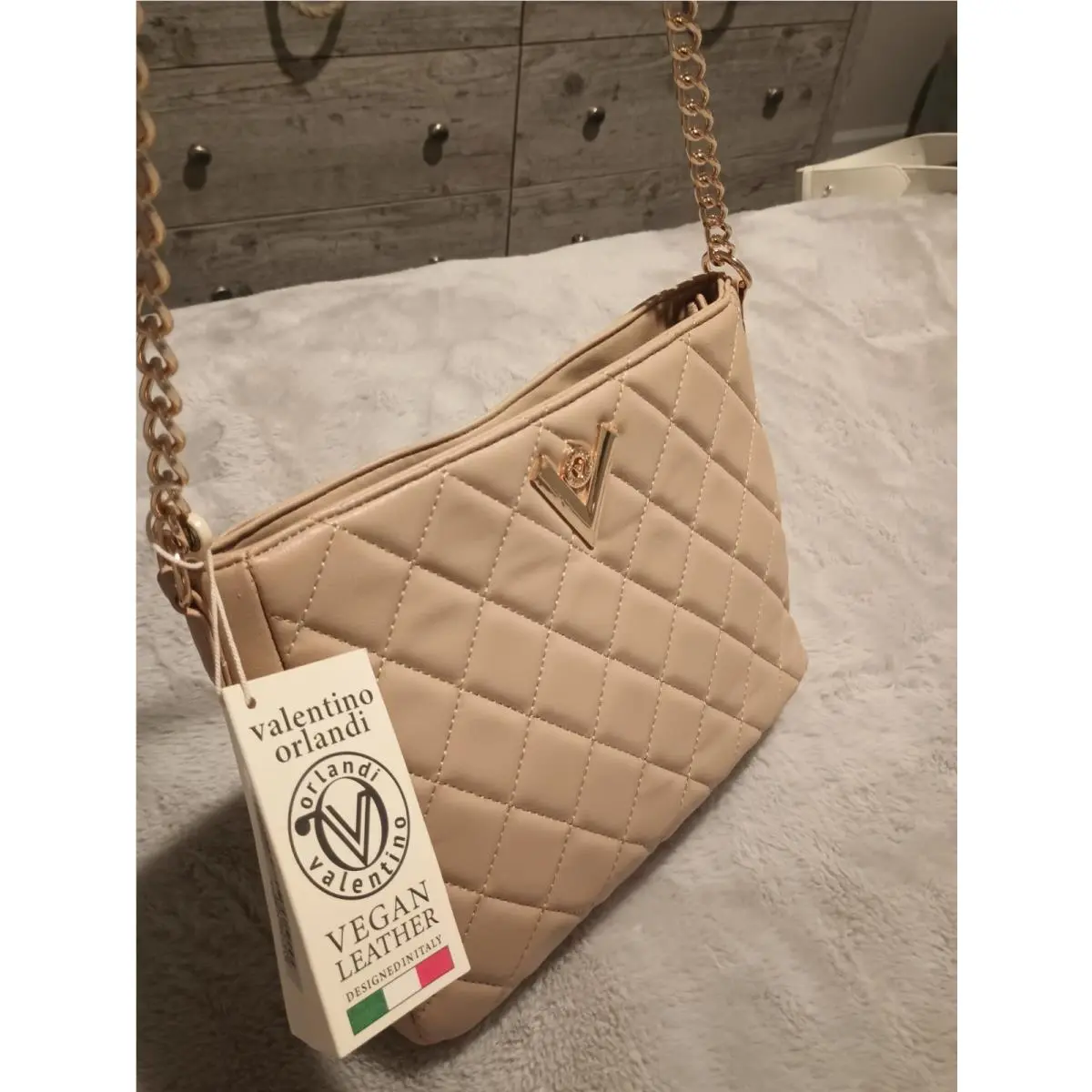 Orlandi Black Quilted Crossbody Bag V-2005 by Valentino