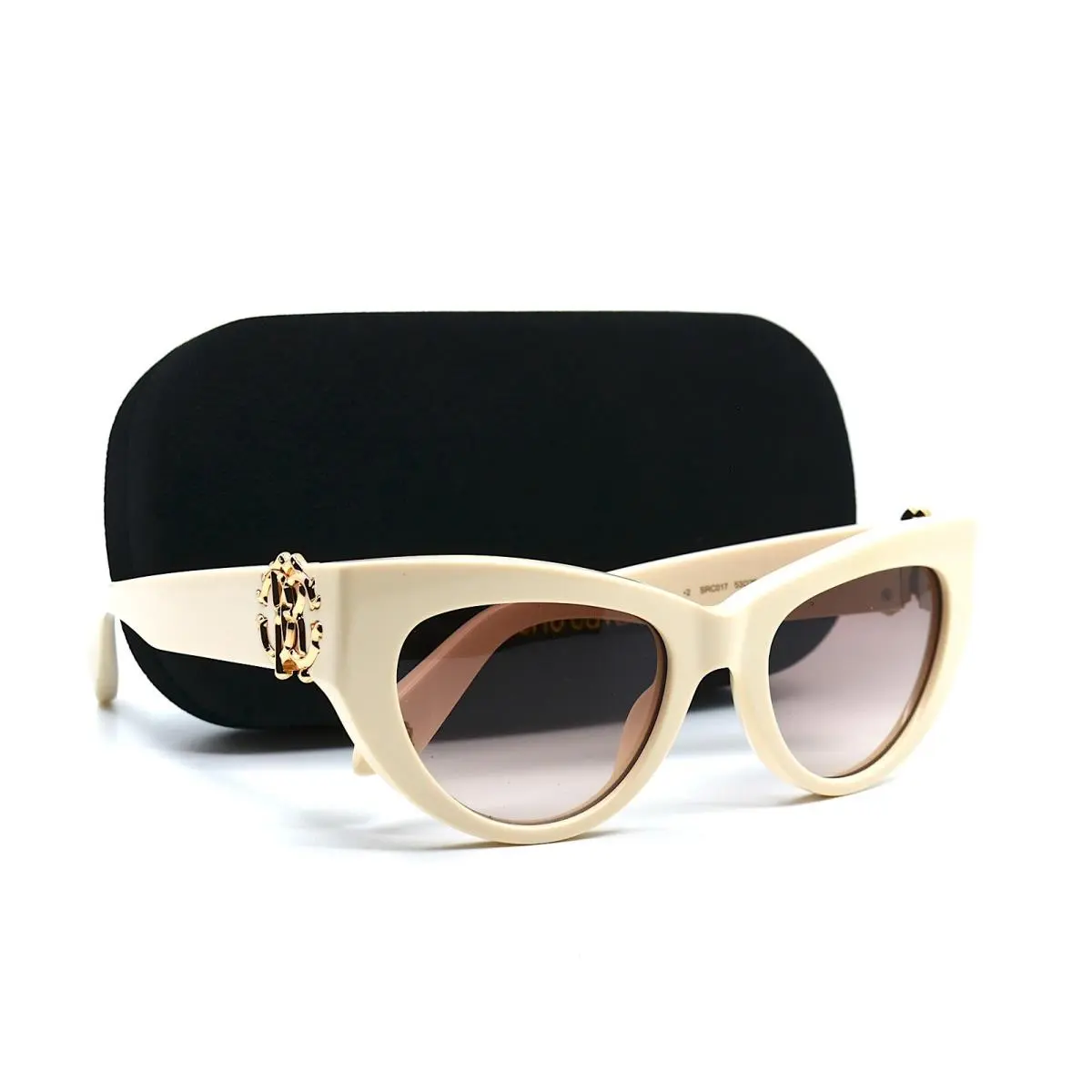 Roberto Cavalli SRC017M Ivory Purple Gradient Sunglasses