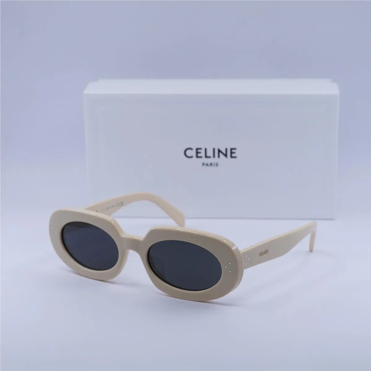 Celine CL40276U 25A Shiny Ivory/smoke 54-20-140 Sunglasses