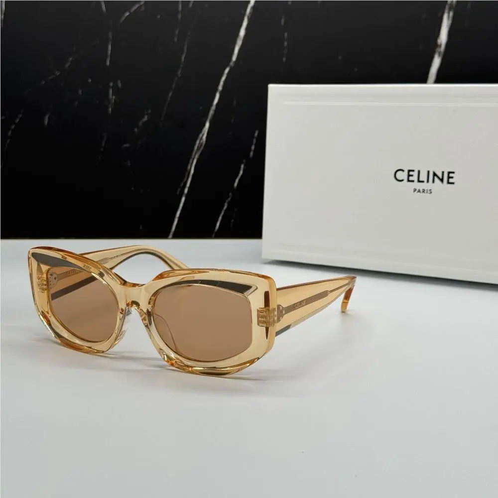 CL40277F 42J Celine Sunglasses Orange Brown Women Eyewear Celine