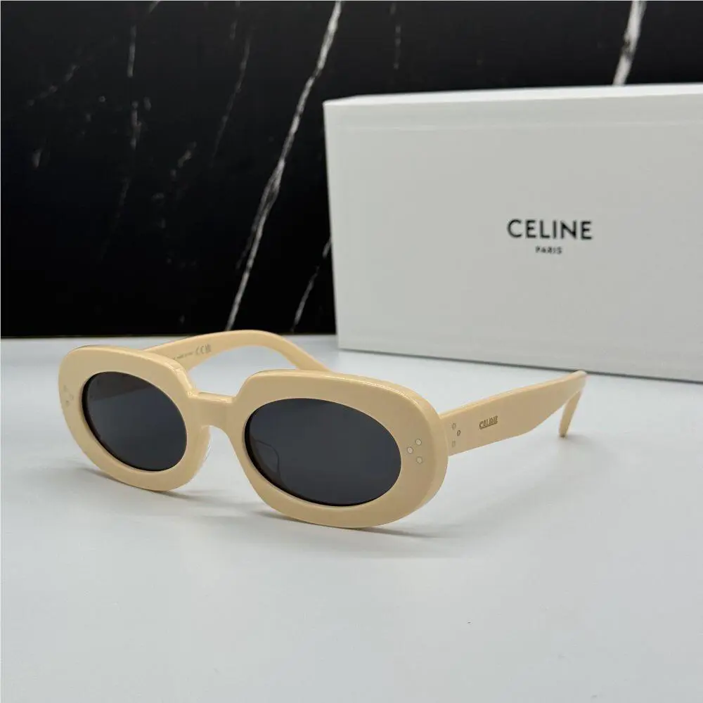 CL40276U 25A Celine Sunglasses Ivory Smoke Women Eyewear Celine