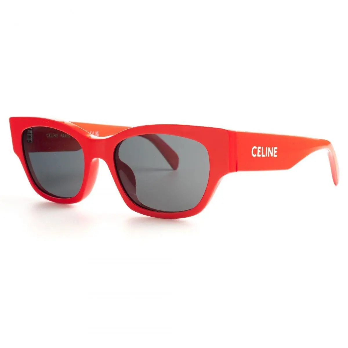 Celine CL40197U 66A Shiny Red/smoke Sunglasses 54-18-145