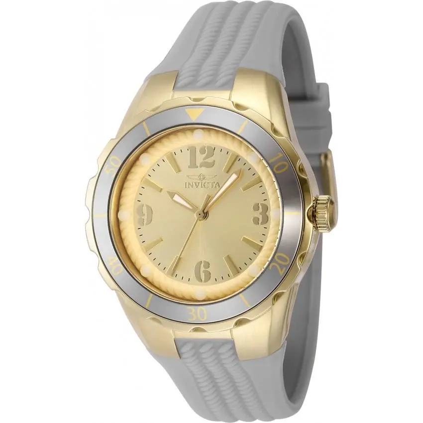 Angel Quartz Gold Dial Ladies Watch 48850 by Invicta