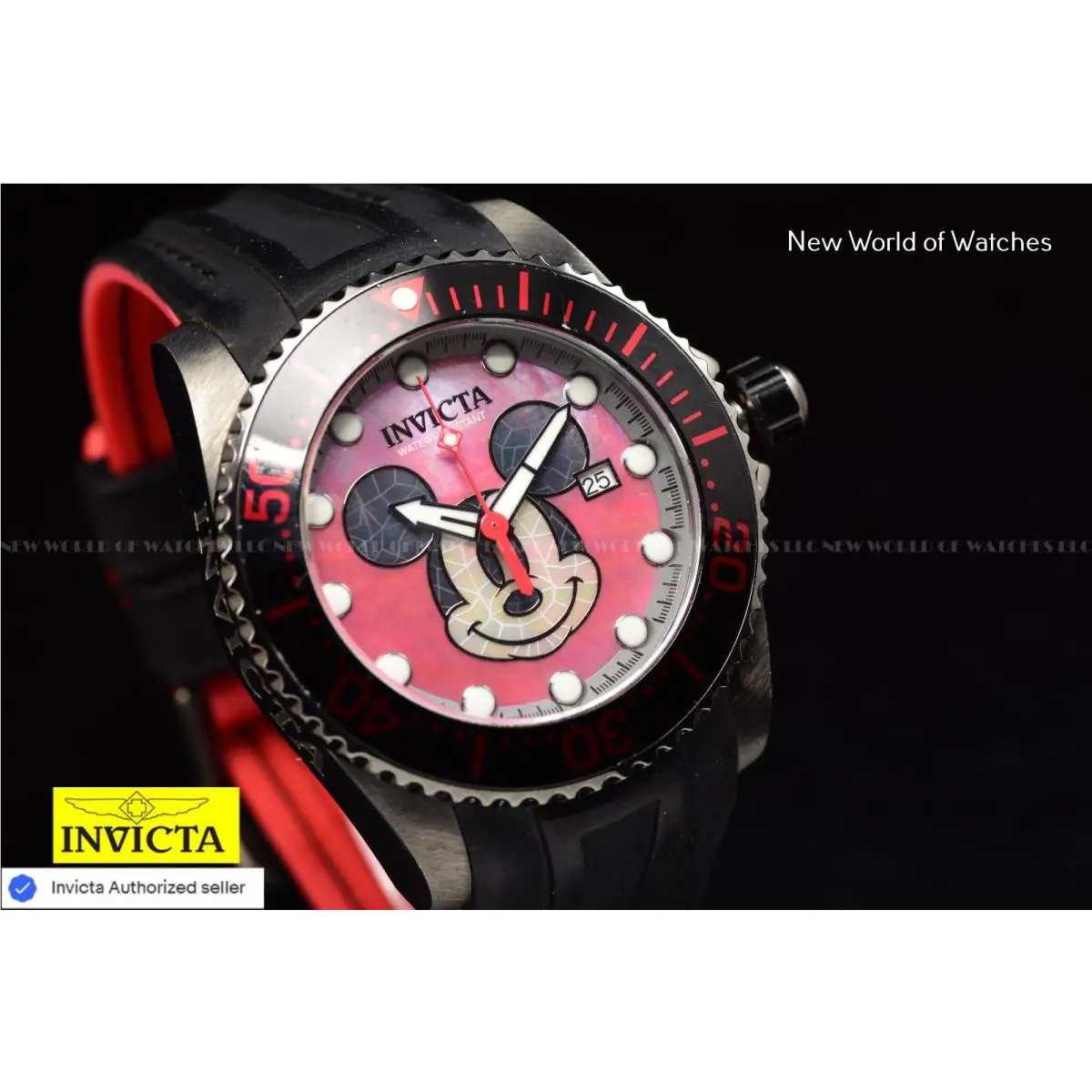 Invicta 48990 Sea Hunter Black Carbon Fiber Chronograph Watch Quartz 52MM G