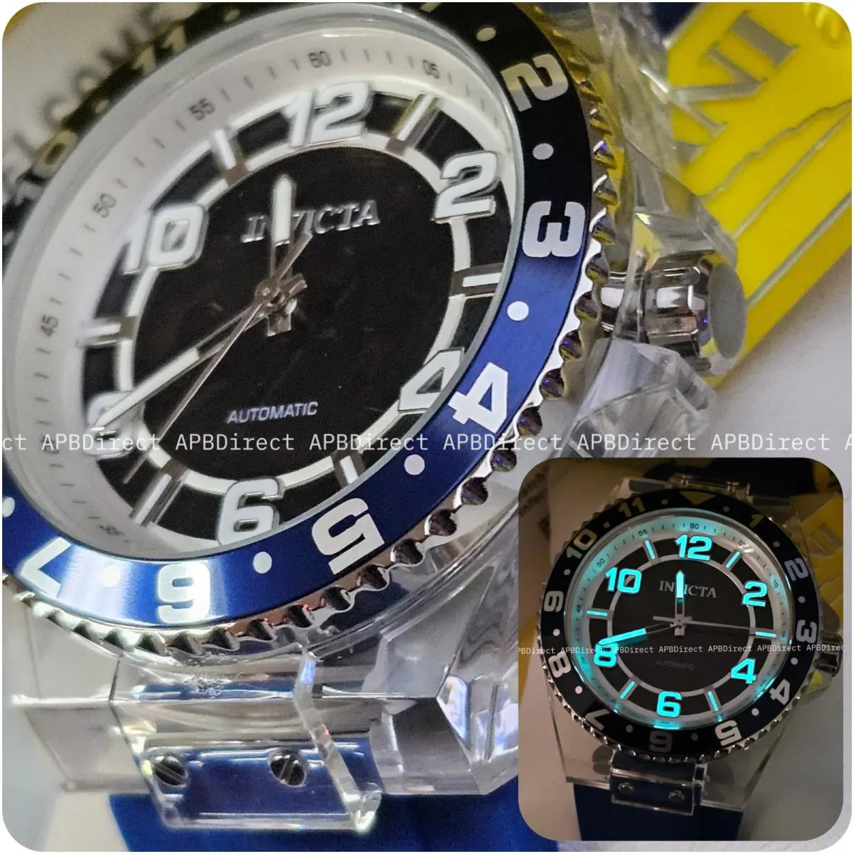 Invicta - Speedway - Mechanical Automatic - Clear Polycarbonate Case Mens Watch
