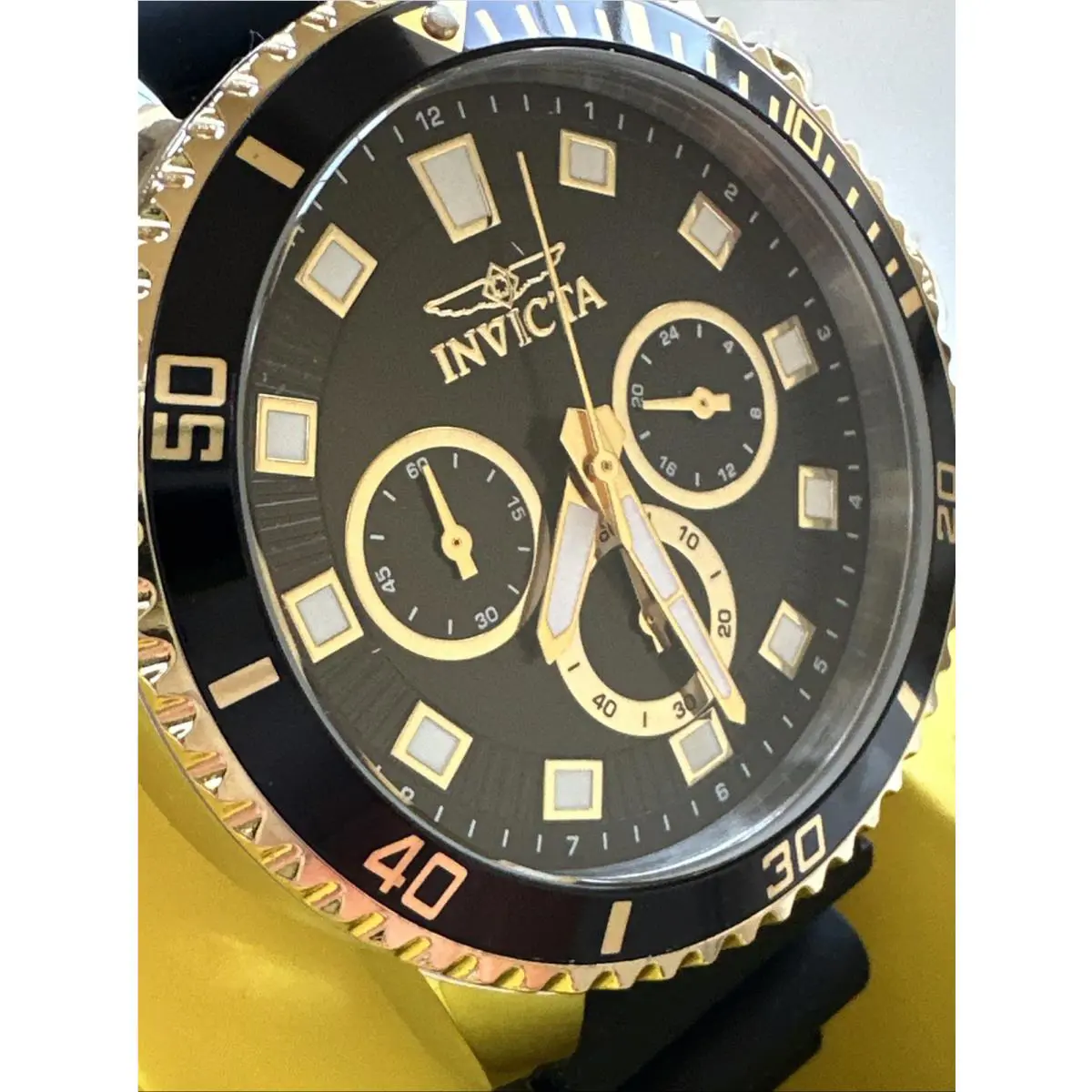 Invicta Pro Diver Chronograph Gmt Quartz Black Dial Men s Watch 46120