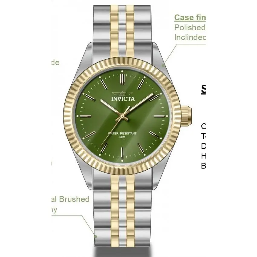 Invicta Specialty Quartz Green Dial Men`s Watch 49315