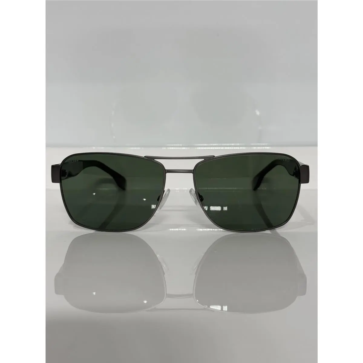 Hugo Boss 1441/S 086UC Matte Gray Metal Polarized Sunglasses 60mm