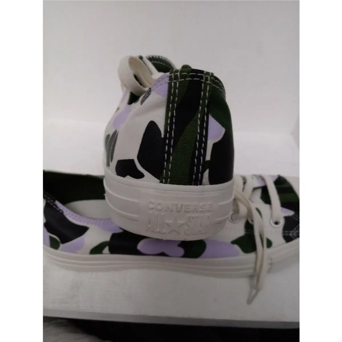 Converse shoes - Converse Chuck Taylor All-Star - Chuck Taylor - 167632F - White-Black-GREEN-VIOLET, Manufacturer: EGRET/MOONSTONE/VIOLET 7
