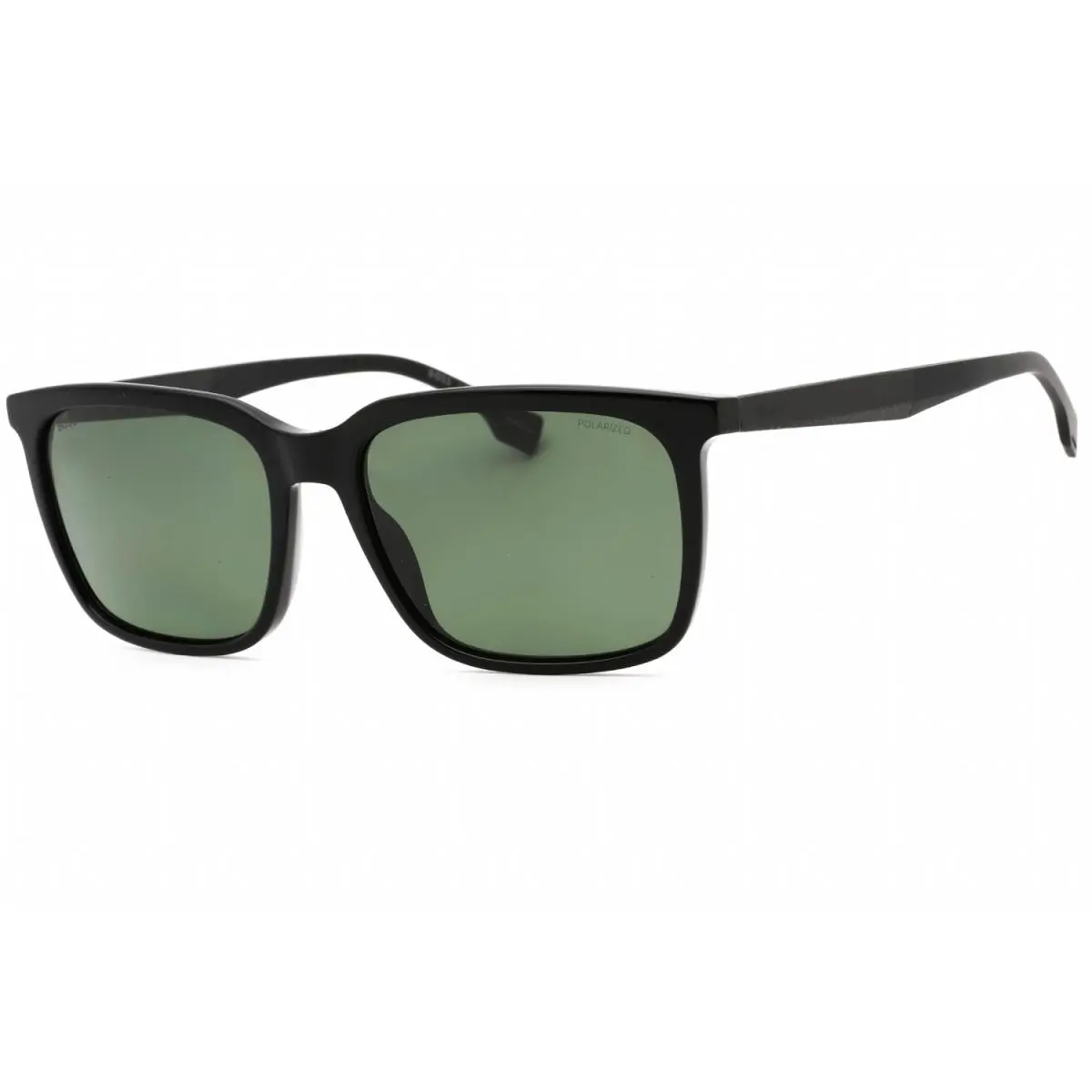 Hugo Boss 1579/S 807 UC Sunglasses Black Frame Green Polarised Lenses 57mm