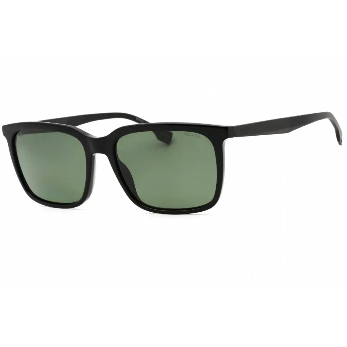 Hugo Boss 1579/S 807 UC Sunglasses Black Frame Green Polarised Lenses 57mm - Frame: Black, Lens: Green