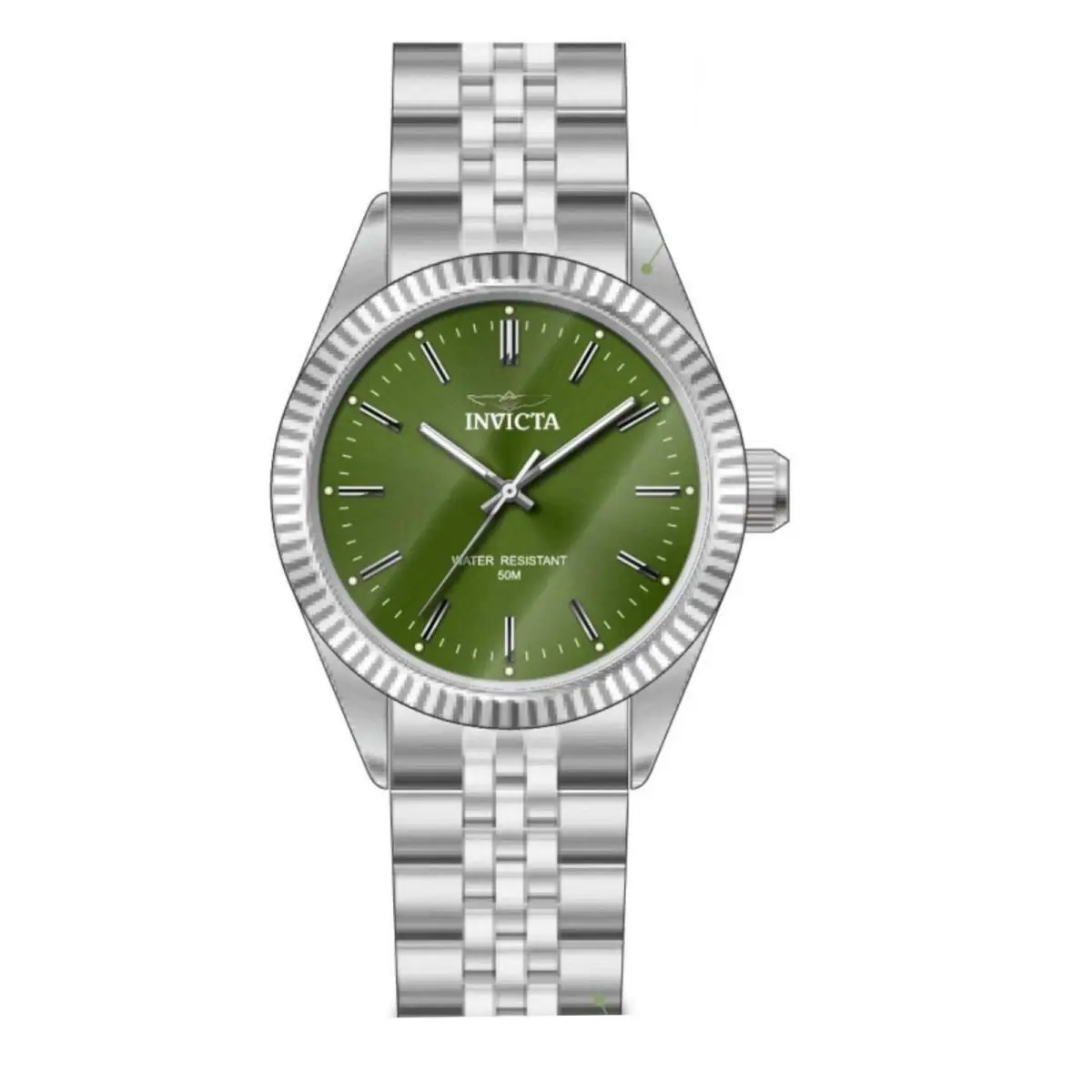 Invicta Women`s Watch Specialty Quartz Green Dial Stainless Steel Bracelet 49217