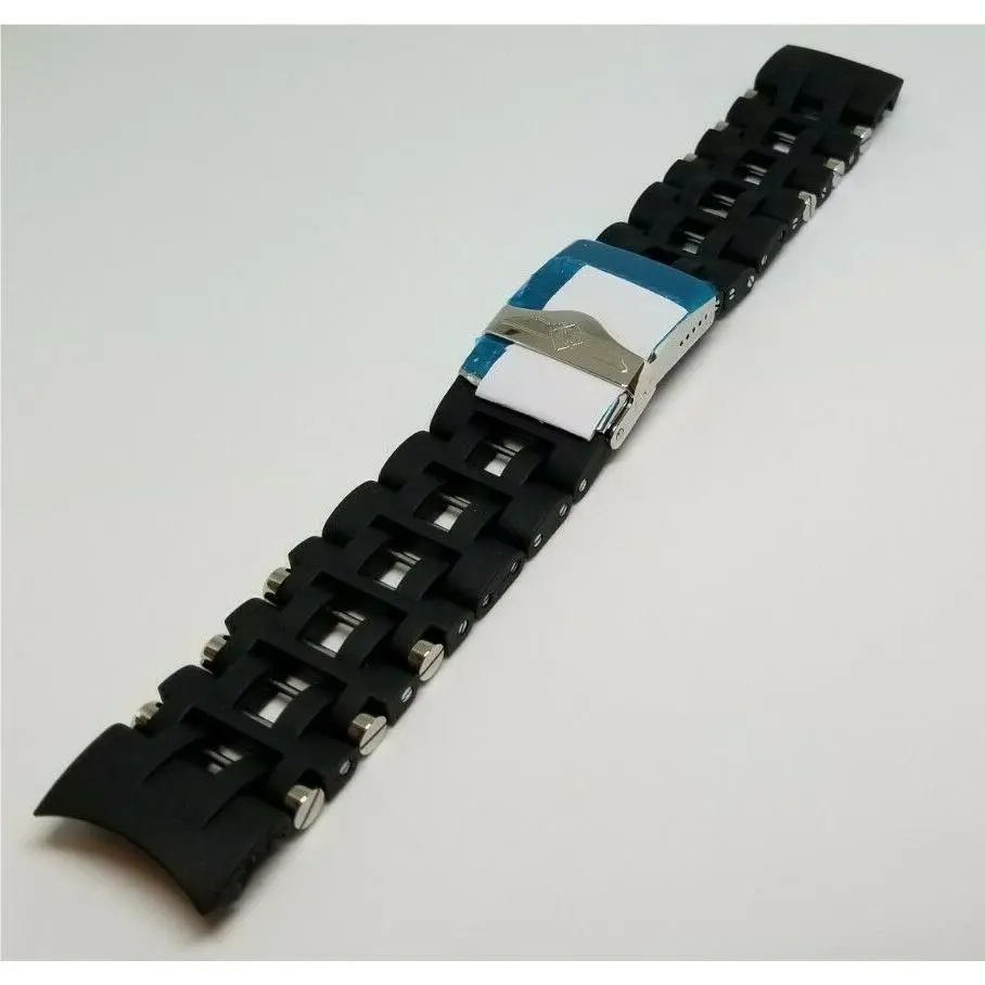 Invicta Sea Spider Stainless Steel Black Rubber Watch Bracelet