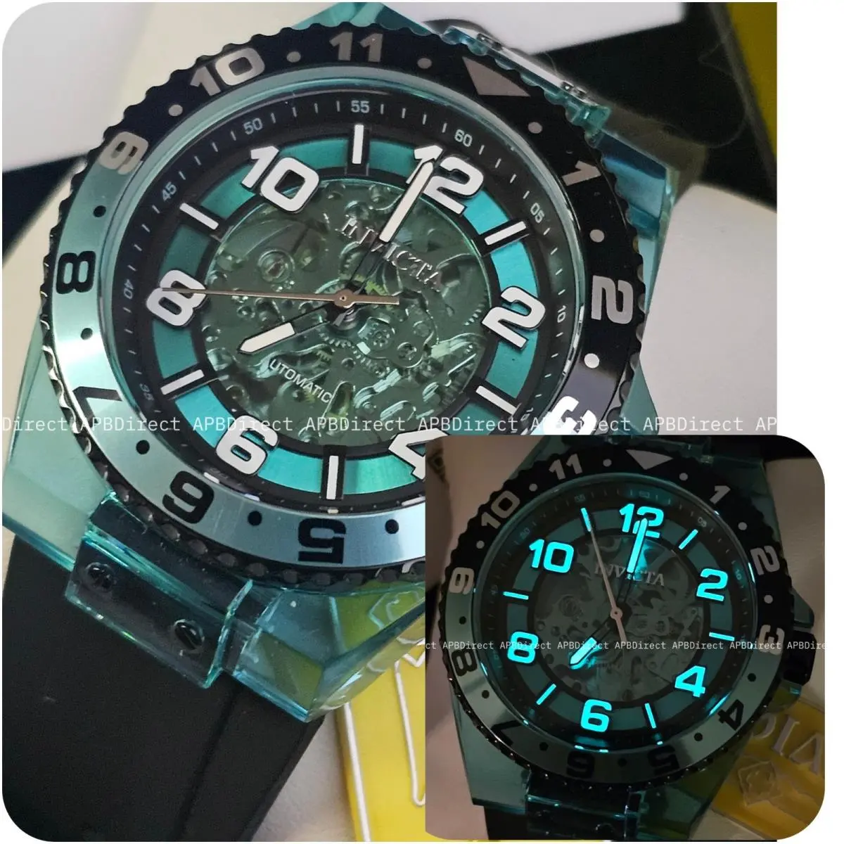 Invicta - Speedway - Mechanical Automatic Aquamarine - Anatomic Dial Mens Watch