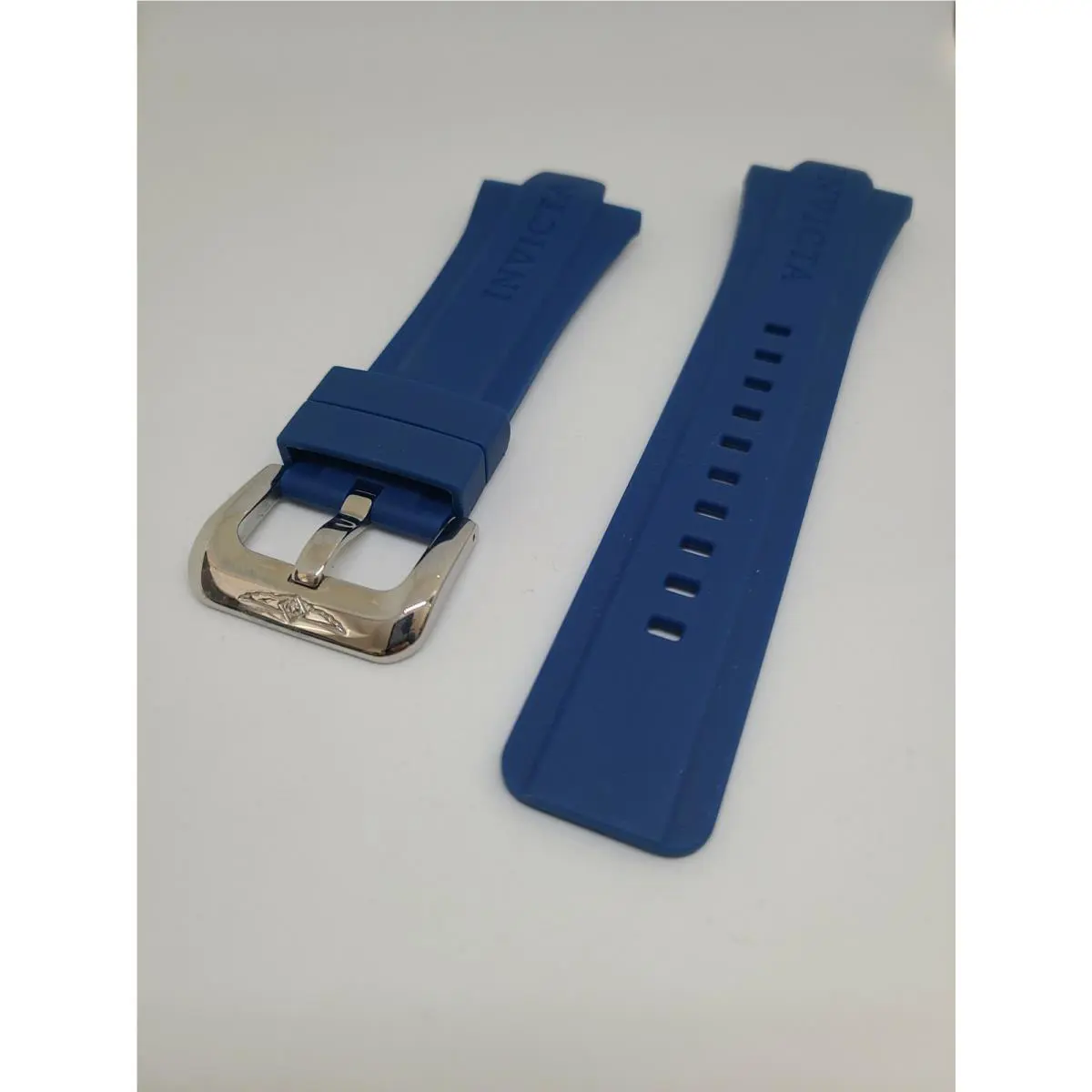 Oem Invicta Pro Diver Blue Silicone Strap Band For Model 16132 Etc