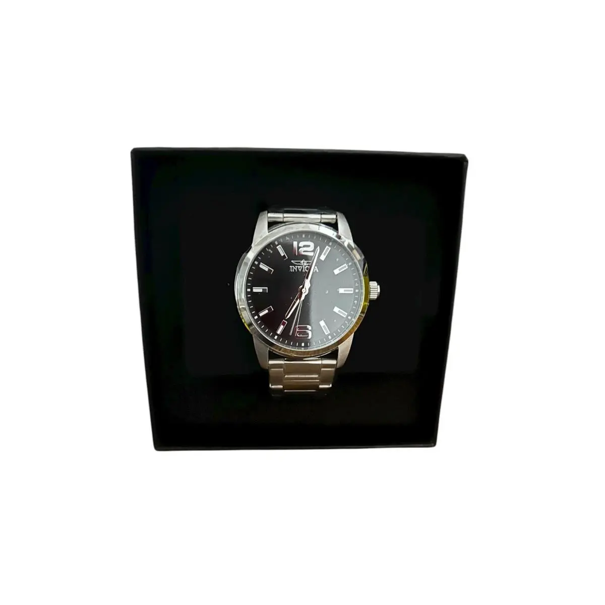 Invicta Men’s Watch Celestial Black Dial Silver Stainless 48491