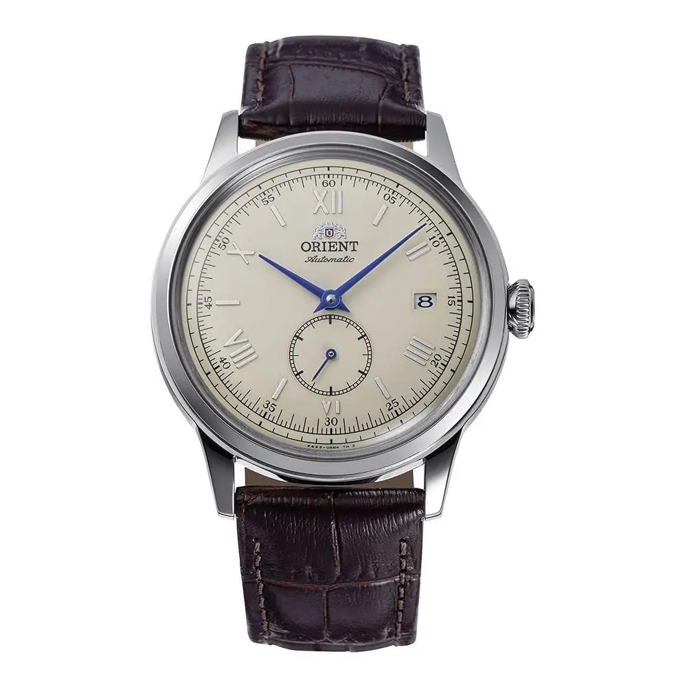 Orient Men`s Bambino Small Seconds Champagne Automatic 38mm Watch RA-AP0105Y