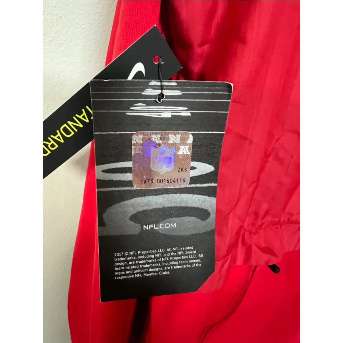 Nike clothing - NFL ON FIELD APPAREL - NFL FIELD APPAREL - Red (UPC: 888412489381) 8