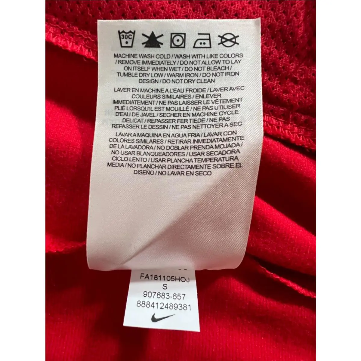 Nike clothing - NFL ON FIELD APPAREL - NFL FIELD APPAREL - Red (UPC: 888412489381) 10