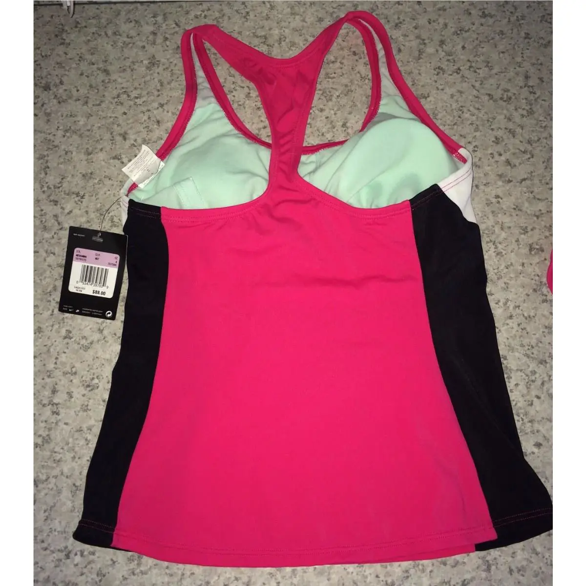 Nike clothing - NIKE Racerback Tankini 2 pc Swim Suit Set - NESS4094 - Pink 1