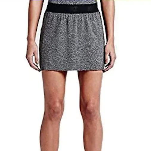 Nike Golf Converge Seamless Black Heather Skort Skirt Attached Short Womens XL