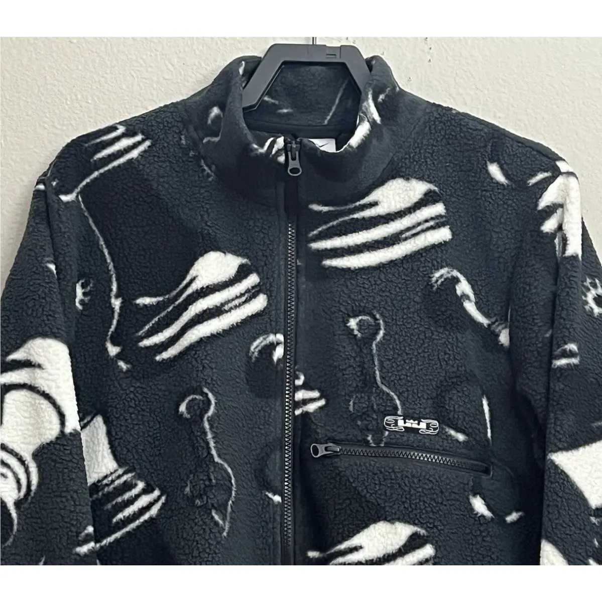 Nike clothing - Nike LeBron Print Fleece Jacket - DQ6126-070 - Smoke Grey (UPC: 196152871848) 0