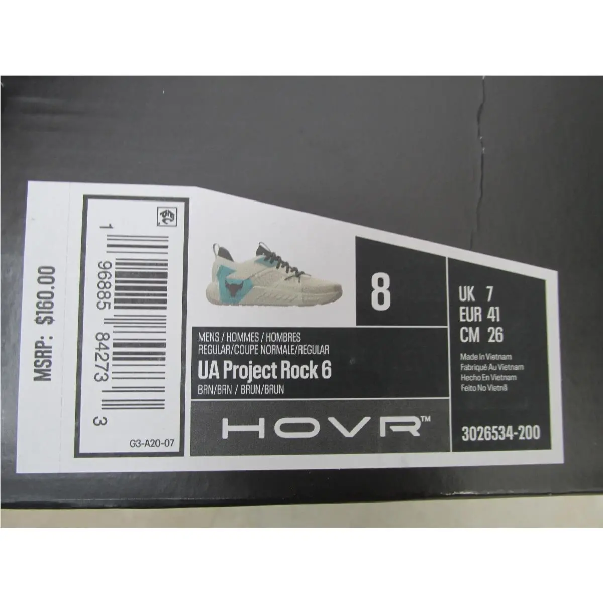 Under Armour shoes - Under Armour Project Rock 6 - 3026534-200 - Beige (UPC: 196885842733) 3